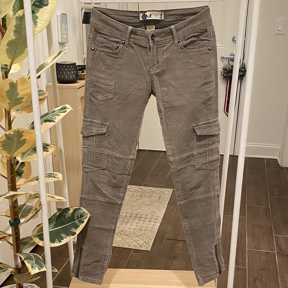 Vintage Y2K Skinny Cargo Ultra Low Rise Pants